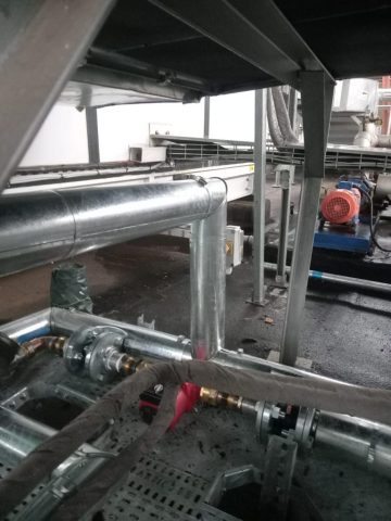 Industrial pipe installation Aksium Projects